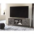 Ashley Furniture Treybrook Wood Accent Cabinet in Distressed Gray & Black
