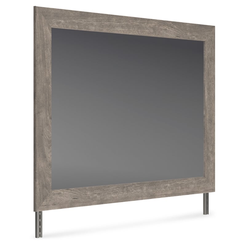 Signature Design by Ashley Bayzor Engineered Wood Bedroom Mirror in Warm Gray