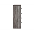 Ashley Furniture Bronyan 4-Drawer Wood Chest in Rustic Charcoal