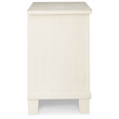 Ashley Furniture Braunter 2-Drawer Wood Nightstand in Aged White & Black