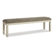 Ashley Furniture Bolanburg Wood Ding Room Bench in Antiqued White & Beige