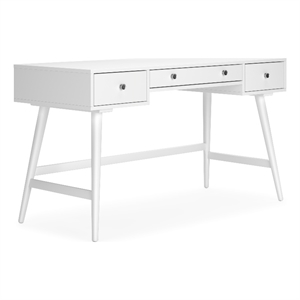 ashley furniture thadamere wood home office desk in white finish