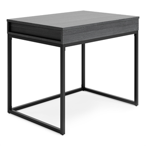 ashley furniture yarlow wood home office desk in black finish