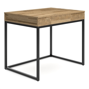 ashley furniture gerdanet wood home office desk in brown & black