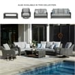 Ashley Furniture Elite Park Resin Outdoor Swivel Lounge with Cushion in Gray