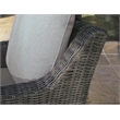 Ashley Furniture Elite Park Resin Outdoor Swivel Lounge with Cushion in Gray