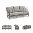 Signature Design by Ashley Visola Outdoor Fabric Sofa with Cushion in Gray