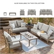 Signature Design by Ashley Visola Outdoor Fabric Sofa with Cushion in Gray