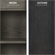 Signature Design by Ashley Lenston 2-Door Wood Accent Cabinet in Black/Warm Gray