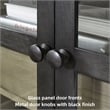 Signature Design by Ashley Lenston 2-Door Wood Accent Cabinet in Black/Warm Gray