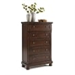 Ashley Furniture Porter 5-Drawer Traditional Wood Chest in Dark Brown