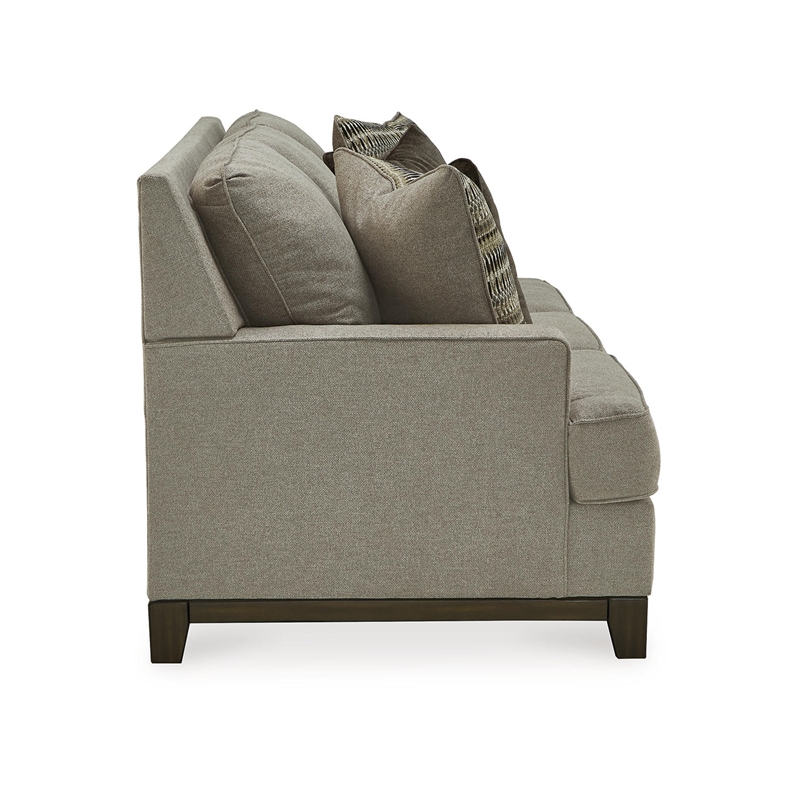 Signature Design by Ashley Kaywood Contemporary Fabric & Wood Sofa in Gray