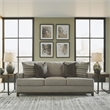 Signature Design by Ashley Kaywood Contemporary Fabric & Wood Sofa in Gray