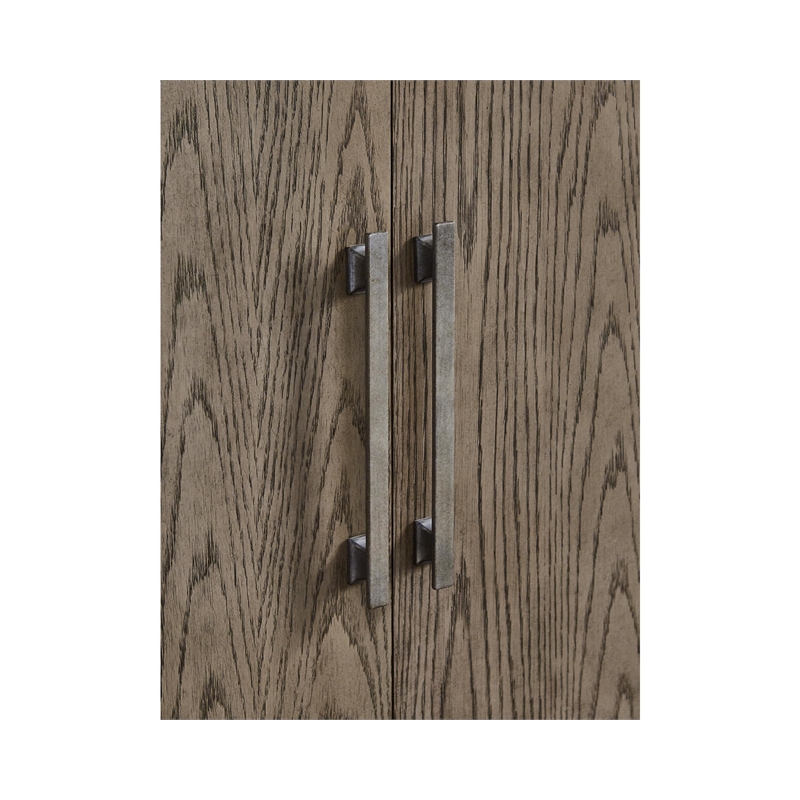 Ashley Furniture Chrestner Contemporary Wood Dining Server in Light Gray