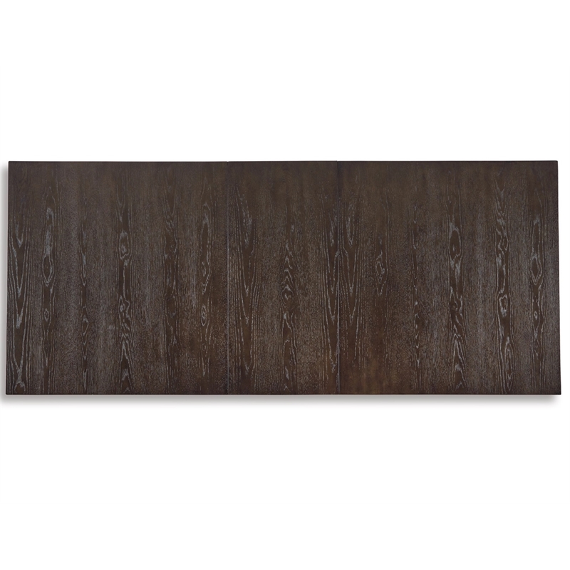 Ashley Furniture Burkhaus Rectangular Wood Dining Extension Table in Dark Brown
