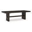 Ashley Furniture Burkhaus Rectangular Wood Dining Extension Table in Dark Brown