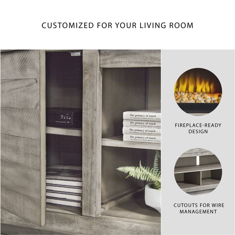 Ashley Furniture Naydell Wood TV Stand for TVs up to 105