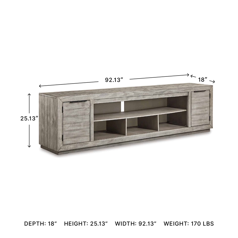 Ashley Furniture Naydell Wood TV Stand for TVs up to 105