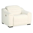 Signature Design by Ashley Next-Gen Gaucho Faux Leather Power Recliner in White