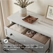 Ashley Furniture Robbinsdale 5-Drawer Wood Chest in Antiqued White