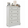 Ashley Furniture Robbinsdale 5-Drawer Wood Chest in Antiqued White