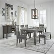 Signature Design by Ashley Hallanden Wood Dining Server in Antiqued Gray