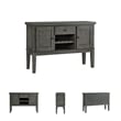 Signature Design by Ashley Hallanden Wood Dining Server in Antiqued Gray