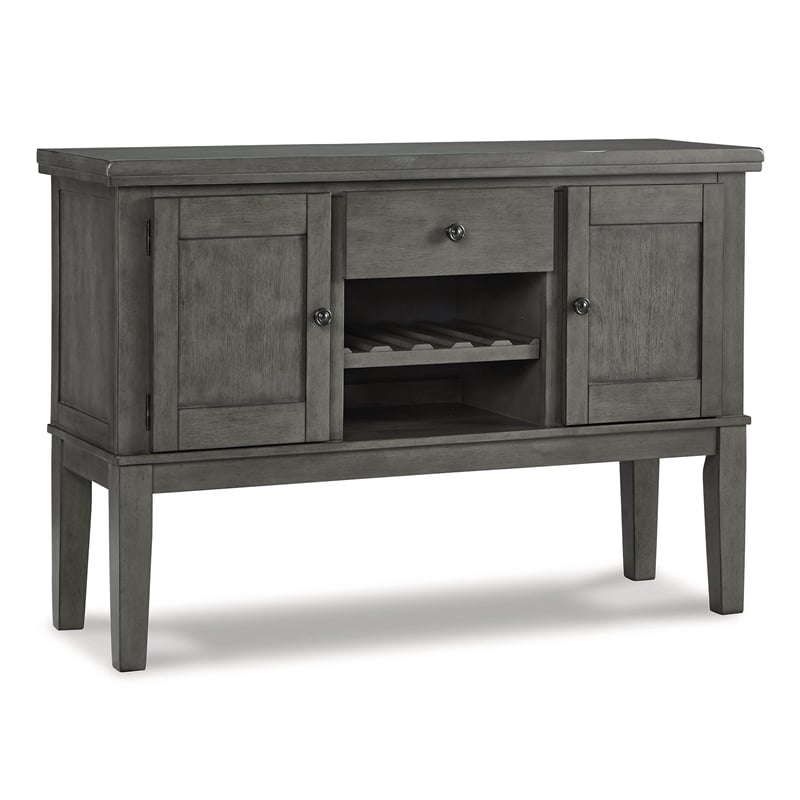 Signature Design by Ashley Hallanden Wood Dining Server in Antiqued Gray