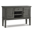 Signature Design by Ashley Hallanden Wood Dining Server in Antiqued Gray