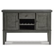 Signature Design by Ashley Hallanden Wood Dining Server in Antiqued Gray