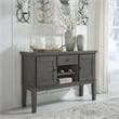 Signature Design by Ashley Hallanden Wood Dining Server in Antiqued Gray