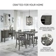 Signature Design by Ashley Hallanden Wood Dining Server in Antiqued Gray