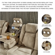 Ashley Furniture Next-Gen DuraPella Faux Leather Power Reclining Sofa in Brown