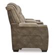 Ashley Furniture Next-Gen DuraPella Faux Leather Reclining Loveseat in Brown