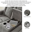 Ashley Furniture Next-Gen DuraPella Faux Leather Reclining Loveseat in Gray