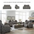 Ashley Furniture Next-Gen DuraPella Faux Leather Reclining Loveseat in Gray