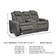 Ashley Furniture Next-Gen DuraPella Faux Leather Reclining Loveseat in Gray
