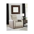 Ashley Furniture Battleville Leather Power Recliner with Headrest in Beige
