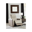 Ashley Furniture Battleville Leather Power Recliner with Headrest in Beige