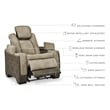 Ashley Furniture Next-Gen DuraPella Faux Leather Power Recliner in Brown