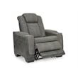 Ashley Furniture Next-Gen DuraPella Faux Leather Power Recliner in Gray