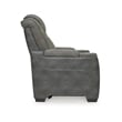 Ashley Furniture Next-Gen DuraPella Faux Leather Power Recliner in Gray
