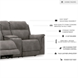 Ashley Furniture Next-Gen DuraPella Faux Leather Reclining Loveseat in Gray