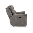 Ashley Furniture Next-Gen DuraPella Faux Leather Reclining Loveseat in Gray