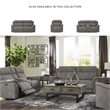 Ashley Furniture Next-Gen DuraPella 2-Seat Faux Leather Reclining Sofa in Gray