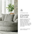 Signature Design by Ashley Lindyn Oversized Swivel Fabric Accent Chair in Gray