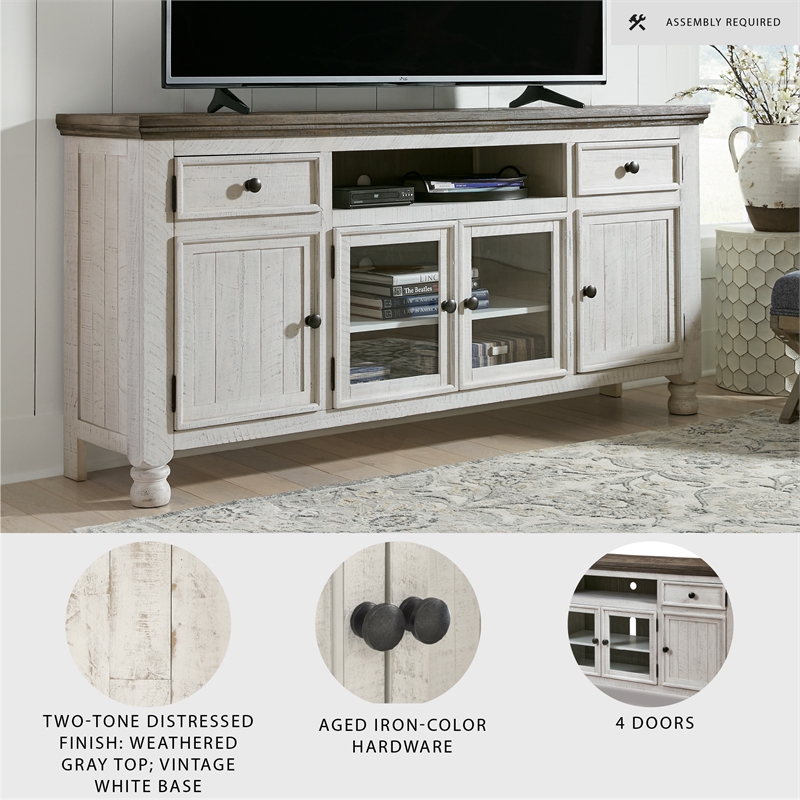 Ashley Furniture Havalance Wood TV Stand for TVs up to 85