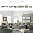 Signature Design by Ashley Lindyn Oversized Fabric Accent Ottoman in Gray