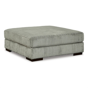 Signature Design by Ashley Lindyn Oversized Fabric Accent Ottoman in Gray