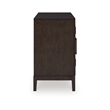 Signature Design by Ashley Burkhaus Modern Wood Dining Server in Dark Brown